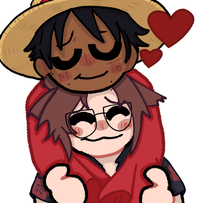 Luffy n Sam hugging ♥